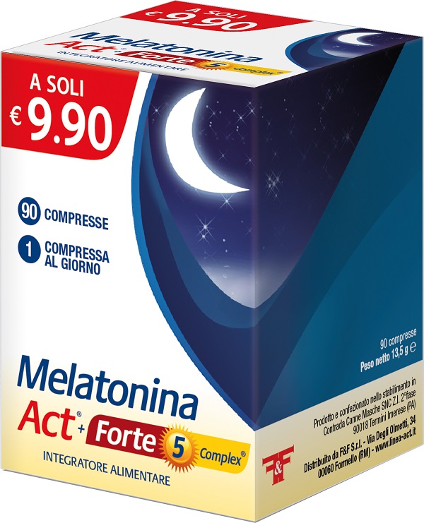 MELATONINA ACT+FORTE 5 COMPLEX 90 COMPRESSE - Farmaunclick.it