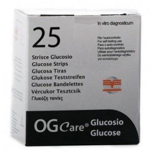 STRISCE MISURAZIONE GLICEMIA OGCARE 25 PEZZI - Farmaunclick.it