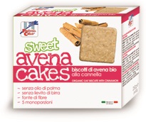 FSC SWEET AVENA CAKES BISCOTTI DI AVENA ALLA CANNELLA BIO SENZA LIEVITO DI BIRRA SENZA LATTE CON OLIO DI GIRASOLE SENZ AOLIO DI PALMA 250 G - Farmaunclick.it