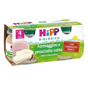 HIPP BIO OMOGENEIZZATO FORMAGGINO PROSCIUTTO 2X80 G - Farmaunclick.it