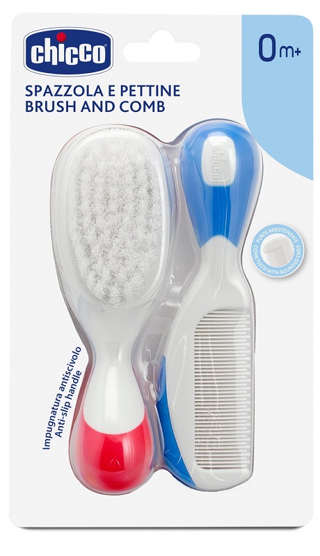 CHICCO SPAZZOLA + PETTINE NYLON - Farmaunclick.it