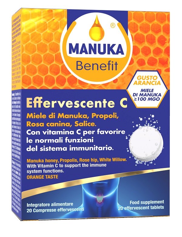 MANUKA BENEFIT EFFERVESCENTE C 20 COMPRESSE - Farmaunclick.it