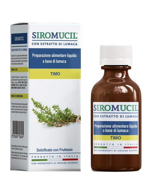 SIROMUCIL PREPARATO ALIMENTARE CON ESTRATTO DI LUMACA AL TIMO 150 ML - Farmaunclick.it
