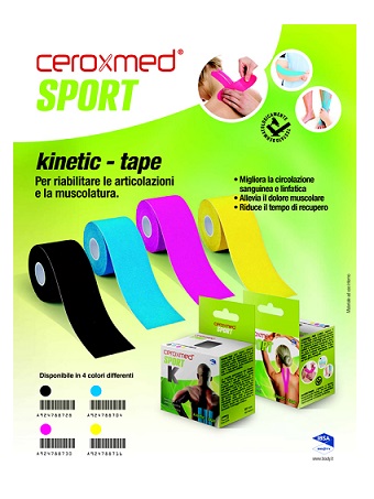 CEROXMED SPORT KINETIC TAPE BLU 1 PEZZO - Farmaunclick.it