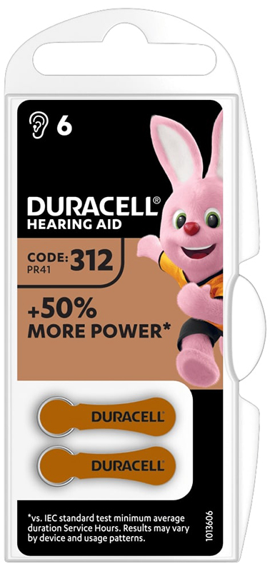 DURACELL EASY TAB 312 MARRONE BATTERIA PER APPARECCHIO ACUSTICO - Farmaunclick.it