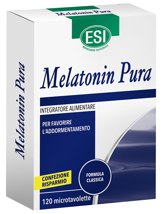 ESI MELATONIN PURA 120 MICROTAVOLETTE - Farmaunclick.it