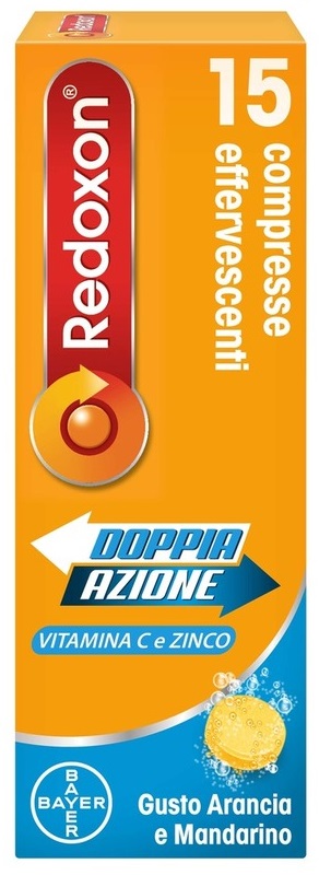 REDOXON DOPPIA AZIONE 15 COMPRESSE EFFERVESCENTI VITAMINA C ZINCO ARANCIA E MANDARINO 45,78 G - Farmaunclick.it