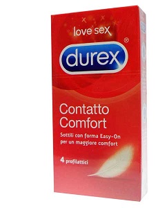 PROFILATTICO DUREX CONTATTO COMFORT 4 PEZZI - Farmaunclick.it