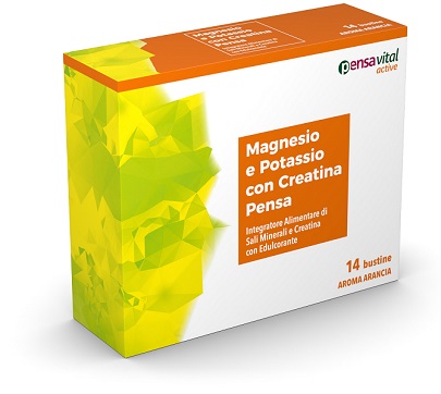 MAGNESIO E POTASSIO CON CREATINA ARANCIA PENSA 14 BUSTINE - Farmaunclick.it