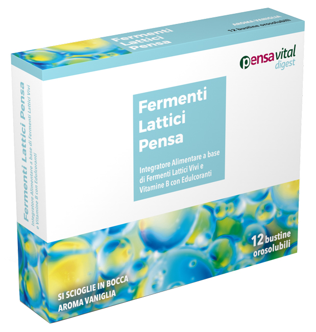 FERMENTI LATTICI VIVI E VITAMINE B 12 VANIGLIA BUSTINE OROSOLUBILI - Farmaunclick.it