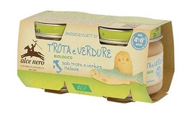 OMOGENEIZZATO TROTA E VERDURE BABY FOOD BIO 2 X 80 G - Farmaunclick.it