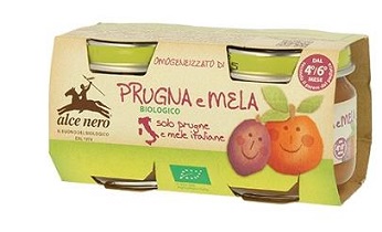 OMOGENEIZZATO PRUGNA E MELA BABY FOOD BIO 2 X 80 G - Farmaunclick.it