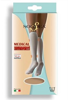 MEDICAL ANTI EMBOLISM KNEE HIGH BIANCO L - Farmaunclick.it
