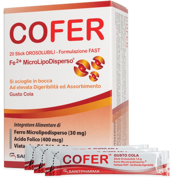 COFER 20 STICK OROSOLUBILI DA 1,6 G GUSTO COLA - Farmaunclick.it