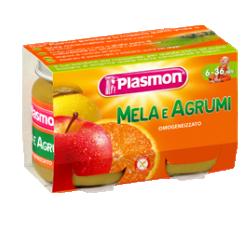 PLASMON OMOGENEIZZATO MELA AGRUMI 2 X 104 G - Farmaunclick.it