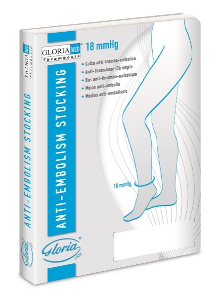 GLORIAMED THROMBOSIS 18 PUNTA CHIUSA CON FORO D'ISPEZIONE TUTTA COSCIA AUTOREGGENTE CORTO MISURA S 1 PAIO - Farmaunclick.it