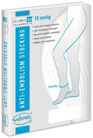 GLORIAMED THROMBOSIS 18 PUNTA CHIUSA CON FORO D'ISPEZIONE MONOCOLLANT DESTRO CORTO MISURA L 1 PEZZO - Farmaunclick.it