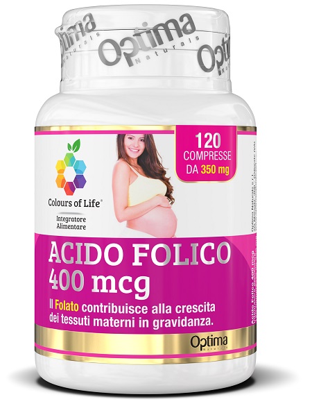 COLOURS OF LIFE ACIDO FOLICO 400 MCG 120 COMPRESSE 350 MG - Farmaunclick.it