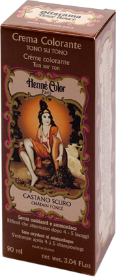 HENNE NUANCE CASTANO SCURO CREMA HENNE COLOR CREMA COLORANTE PRONTA ALL'USO - Farmaunclick.it
