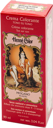 HENNE NUANCE ACAJOU ROSSO MOGANO CREMA HENNE COLOR CREMA COLORANTE PRONTA ALL'USO - Farmaunclick.it