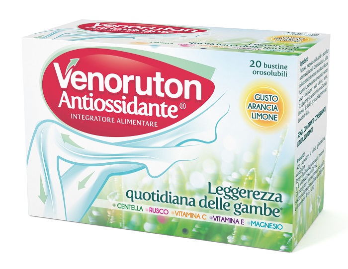 VENORUTON ANTIOSSIDANTE 20 BUSTINE OROSOLUBILI MONODOSE - Farmaunclick.it