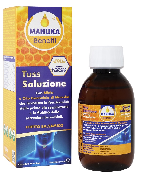 MANUKA BENEFIT TUSS SOLUZIONE 140 ML - Farmaunclick.it