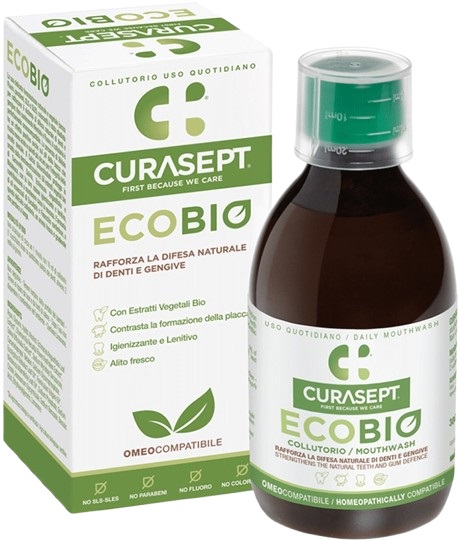 CURASEPT COLLUTORIO ECOBIO 300 ML PHARMADENT - Farmaunclick.it