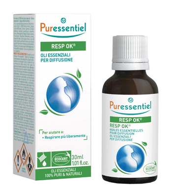 MISCELA RESP OK OLI ESSENZIALI PER DIFFUSIONE 30 ML PURESSENTIEL ECOCERT - Farmaunclick.it