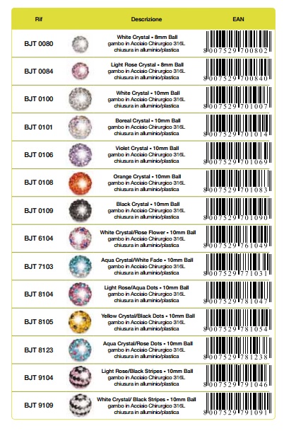 BIOJOUX 0100 PALLINA BIANCA 10MM - Farmaunclick.it