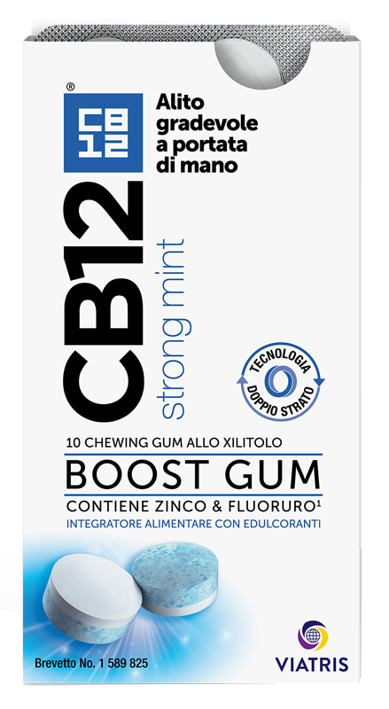 CB12 BOOST 10 CHEWING-GUM ZINCO E FLUORURO NEW FORMULATION - Farmaunclick.it