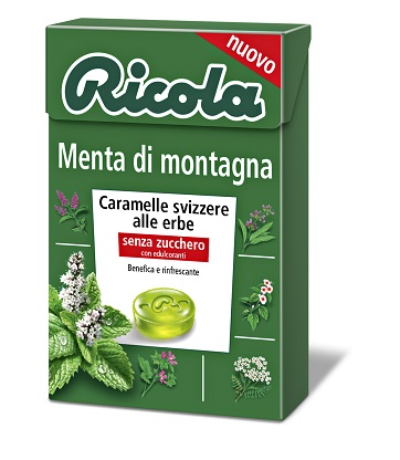 RICOLA MENTA DI MONTAGNA SENZA ZUCCHERO 50 G - Farmaunclick.it