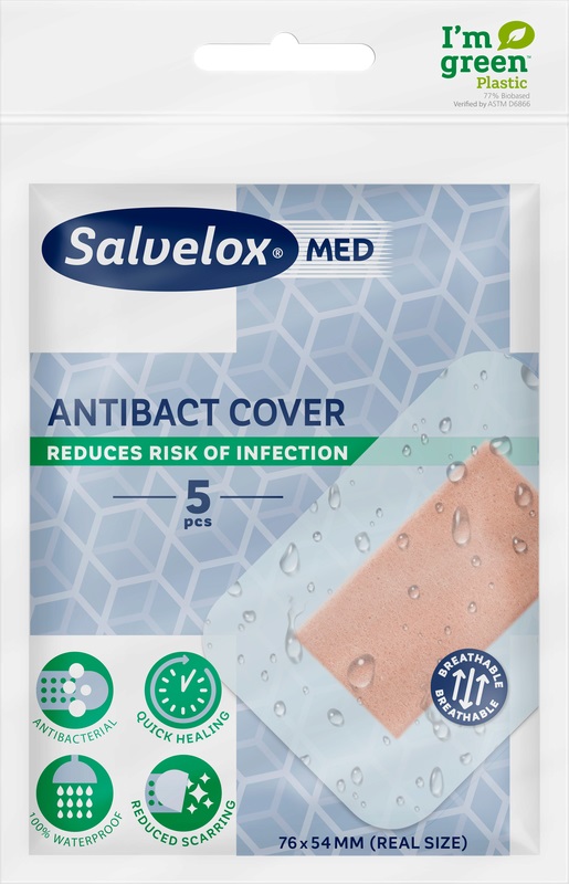CEROTTO SALVELOX MED ANTIBACT COVER 12X5 CM 5 PEZZI - Farmaunclick.it