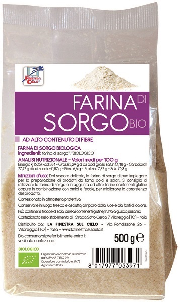 FSC FARINA DI SORGO BIO AD ALTO CONTENUTO DI FIBRA 500 G - Farmaunclick.it
