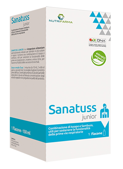 NUTRIFARMA SANATUSS JUNIOR 150 ML - Farmaunclick.it