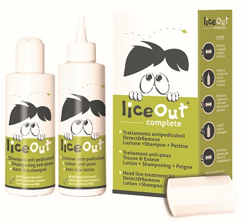 TRATTAMENTO COMPLETO LICEOUT LOZIONE 125ML+ SHAMPOO 125ML + PETTINE RIMOZIONE PIDOCCHI - Farmaunclick.it