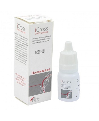 ICROSS GOCCE OCULARI SOLUZIONE OFTALMICA ACIDO IALURONICO CROSS-LINKATO 0,2% 8 ML - Farmaunclick.it