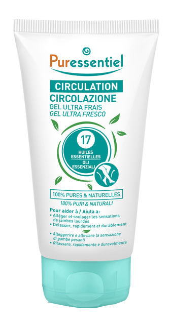 PURESSENTIEL GEL ULTRA FRESCO CIRCOLAZIONE 17 OLI ESSENZIALI 125 ML - Farmaunclick.it