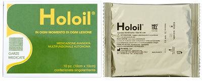 HOLOIL MEDICAZIONE GARZA 10X10CM 10 PEZZI - Farmaunclick.it