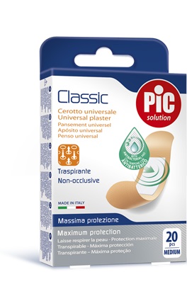 CEROTTO PIC CLASSIC 19X72 MM ANTIBATTERICO 20 PEZZI - Farmaunclick.it