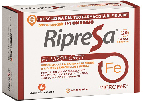 RIPRESA FERROFORTE 20 CAPSULE - Farmaunclick.it