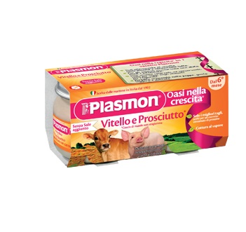 PLASMON OMOGENEIZZATO VITELLO - PROSCIUTTO 4 X 80 G - Farmaunclick.it