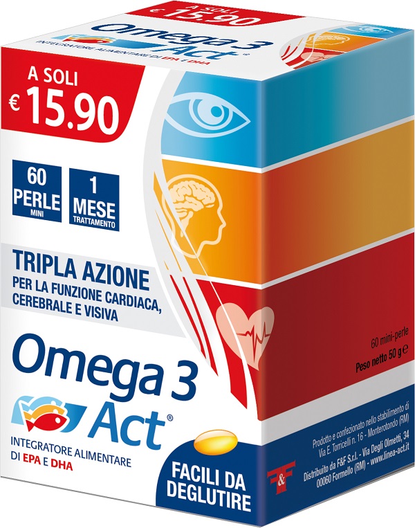 OMEGA 3 ACT 60 PERLE 540 MG - Farmaunclick.it