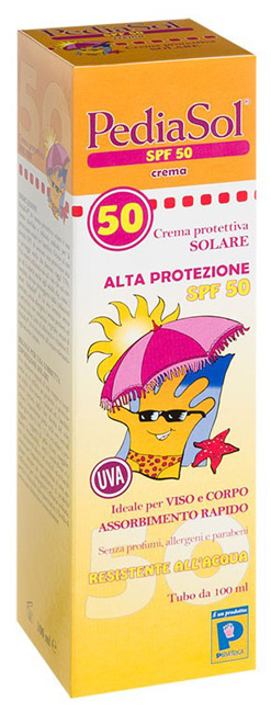 PEDIASOL SPF 50 CREMA SOLARE 100 ML - Farmaunclick.it