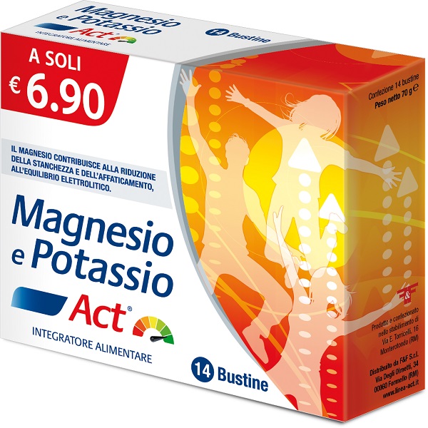 MAGNESIO E POTASSIO ACT 14 BUSTINE 5 G - Farmaunclick.it