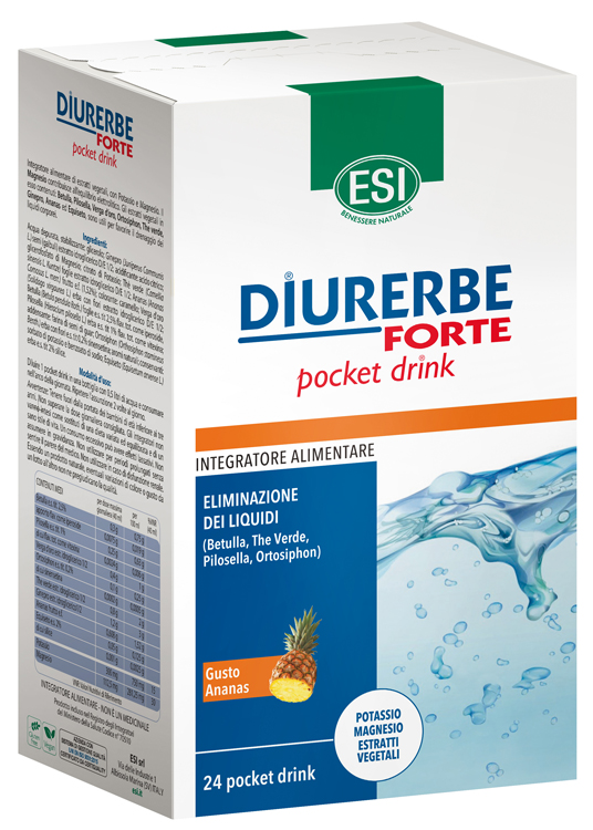 ESI DIURERBE FORTE POCKET DRINK ANANAS 24 X 20 ML - Farmaunclick.it