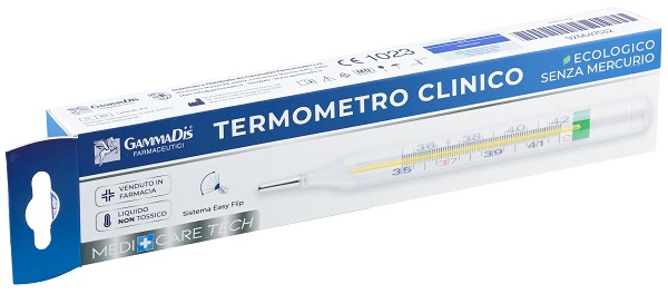 TERMOMETRO CLINICO ECOLOGICO SENZA MERCURIO 1 PEZZO - Farmaunclick.it