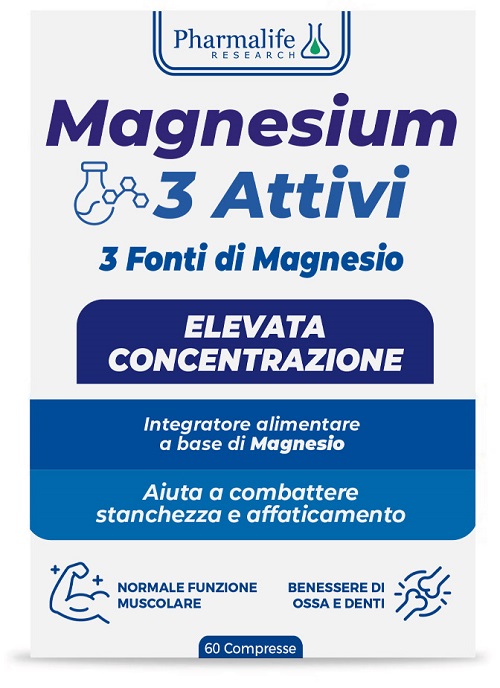 MAGNESIUM 3 ATTIVI 60 COMPRESSE - Farmaunclick.it