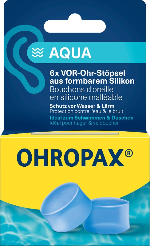 OHROPAX SILICON AQUA TAPPI AURICOLARI 6 PEZZI - Farmaunclick.it