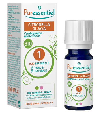 PURESSENTIEL CITRONELLA JAVA OLIO ESSENZIALE BIO 10 ML - Farmaunclick.it