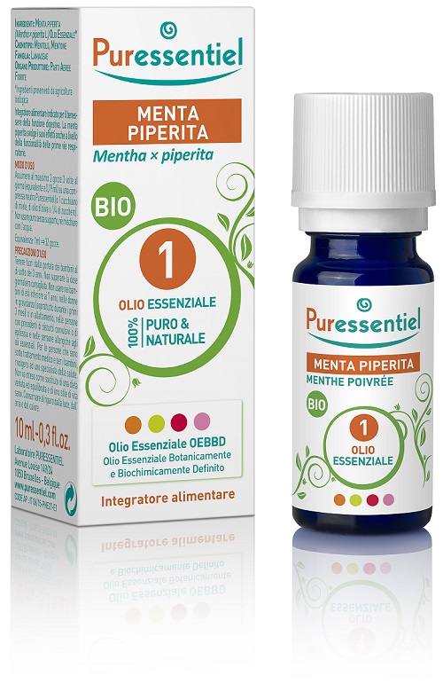PURESSENTIEL MENTA PIPERITA OLIO ESSENZIALE BIO 10 ML - Farmaunclick.it